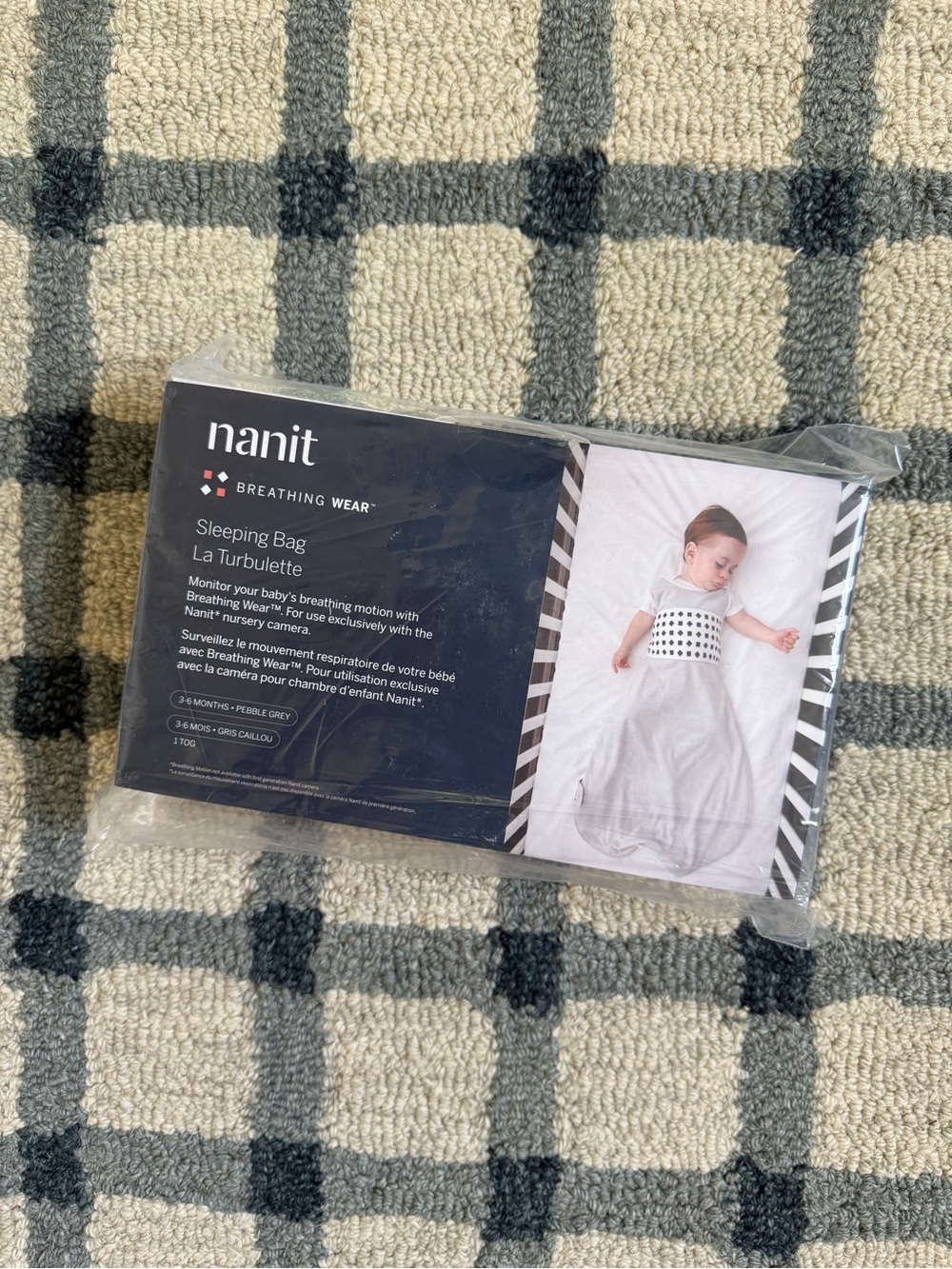 NWT Nanit Breathing Wear Sleeping Bag 1.0 TOG 3-6M